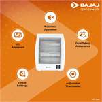 Bajaj RHX-2 800-Watt Room Heater (White)